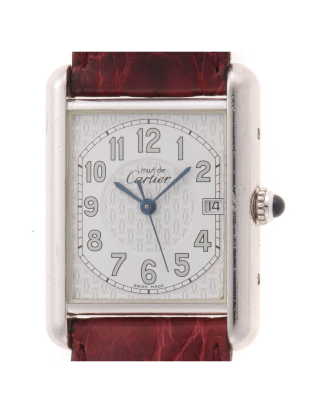 Cartier Must Tank LM Watch Leather White